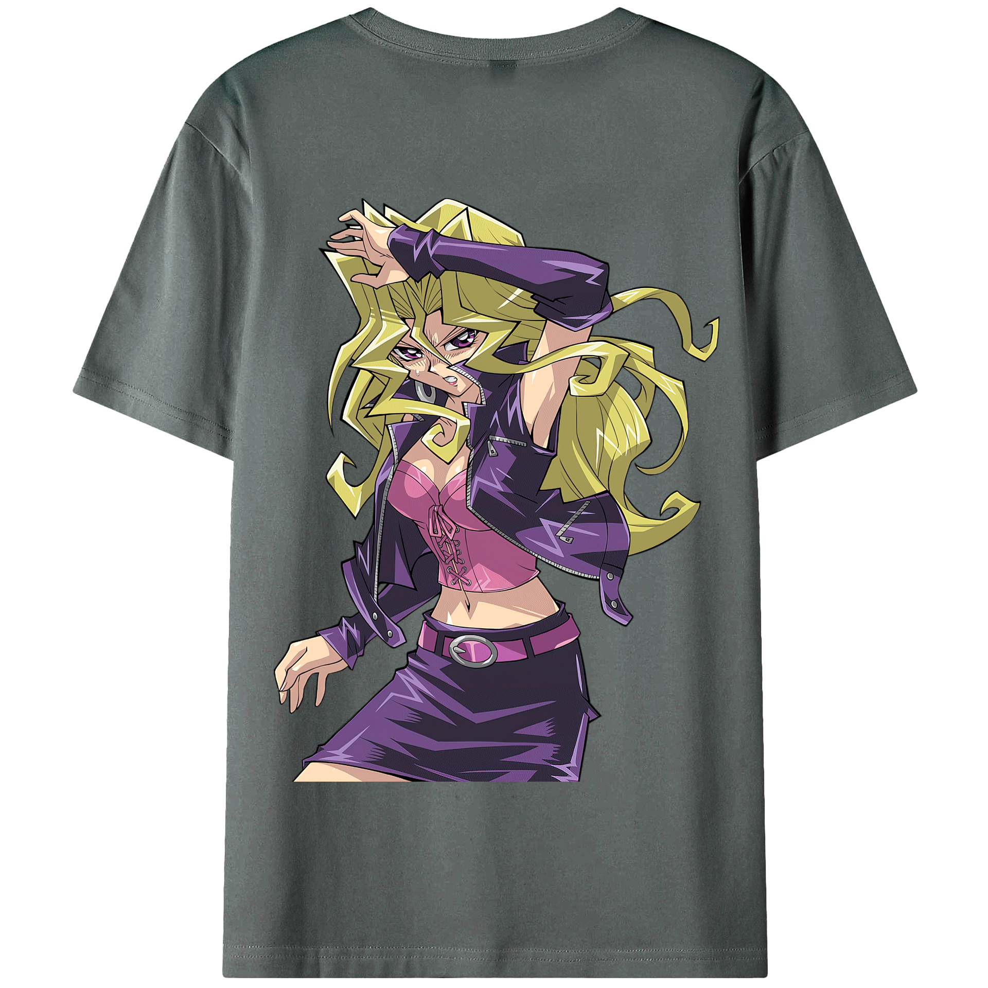 （画像用） 遊☆戯☆王 Yu-Gi-Oh! 綿100％半袖Tシャツ（背面プリント）